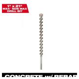 $79 1 in. x 21 in. 4-Cutter SDS-MAX Carbide Drill