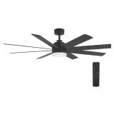 $239 Celene II 62 in. Indoor/Outdoor Matte Black D