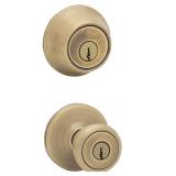 $30 Kwikset Tylo Antique Brass Exterior Entry Door