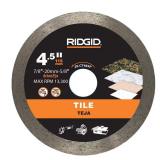 $25 RIDGID 4.5 in. Tile Continuous Rim Diamond Saw