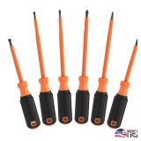 $41 Screwdriver Set, 1000 Volt Insulated, 6-Piece