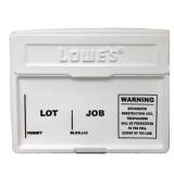 $45 Lowe's 21.75-in W x 21.75-in H White Plastic J