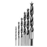 $18 High Speed Steel Brad-Point Drill Bit Set (6-P