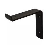 $14 6 in. Black Steel Shelf Bracket for Wood Shelv