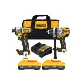 $399 DeWalt 20V MAX XR Cordless Brushless 2 Tool H
