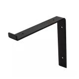 $17 10 in. Black Steel Shelf Bracket for Wood Shel