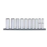 $24 3/8 in. Drive Deep Metric Socket Set (10-Piece