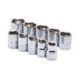 $27 3/8 in. Drive Standard Metric Socket Set (10-P