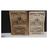 Vintage 1908 and 1914 Peruna Almanac Lot