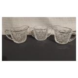 Vintage Anchor Hocking Stars & Bars Creamer Sugar