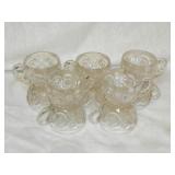vintage clear glassware