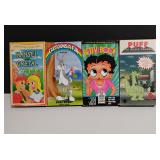 Lot of 4 Vintage Children's Cartoon VHS Tapes