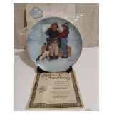 Norman Rockwell Scotty Strikes a Bargain Plate