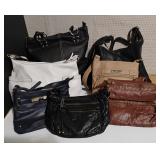 Lot of 7 Designer Style Women's Handbags