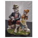 Vintage Homco #1417 Old Man and Girl Figurine