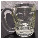 Vintage Federal Glass Panel Pattern Beer Mug