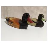 Pair of Vintage Hand Painted Wooden Duck Decoys