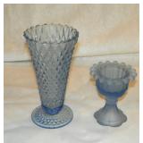 vintage blue glass