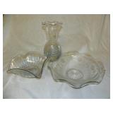 vintage clear glass