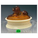 Lion on Oval Base