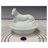 Horse on Basketweave Base
