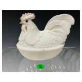 Rooster on Basketweave Base