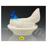 Hen on Ribbed Base