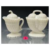 Cornucopia Creamer & Sugar