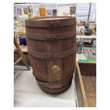 Wooden Barrel with Iron Bands