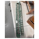 Metal Chicken Feeder in Green Paint