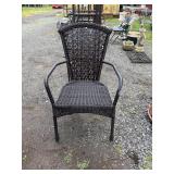 Woven Brown Outdoor Armchair