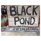 Two Wooden Signs