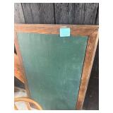 Antique Desk Top With Inlaid Green Leather