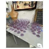 Purple Stemware Glasses