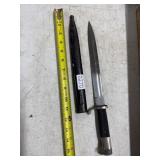 Bayonet with No Markings and Scabbard