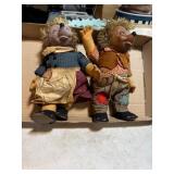 Steiff Micki and Mecki Hedgehog Dolls