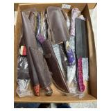 15 Knives with Sheaths