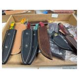15 Knives with Sheaths