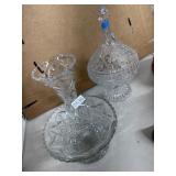 Three-Piece Vintage Cut Crystal Lot
