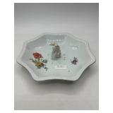 Danish Porcelain Dish With Seahorse Detail