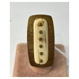 Handmade Brass and Bone Tribal Ring