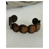 Copper Penny Cuff Bracelet