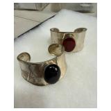 Two Silver Cuff Bracelets