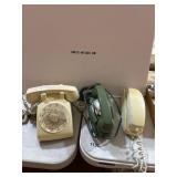 3 Vintage Telephones