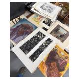 Artwork Lot with Mixed Media Pieces
