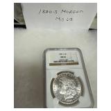 1880-S Morgan Silver Dollar MS 63