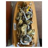 Basket of Mixed Metal Hardware Parts