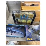 3 Lockheed P-38 Model Airplanes