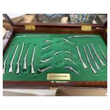 Miniature Replica Guns in Display Case