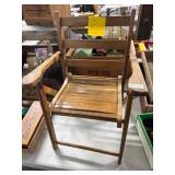 Wooden Child's Folding Chair